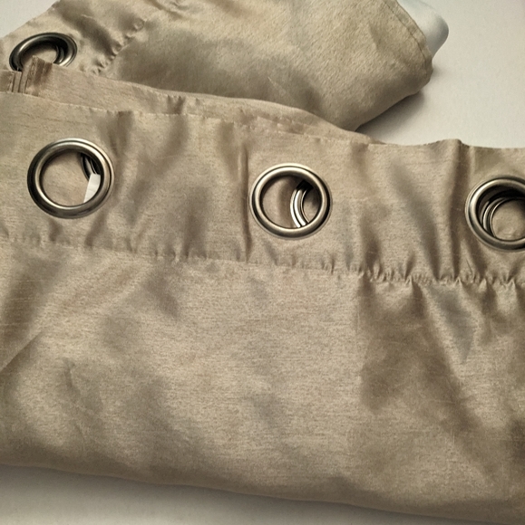 Shimmery Tan Curtains (double layered) - Picture 6 of 6